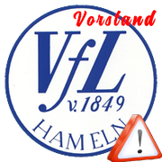 VfL Hameln Logo Vorstandnews Achtung